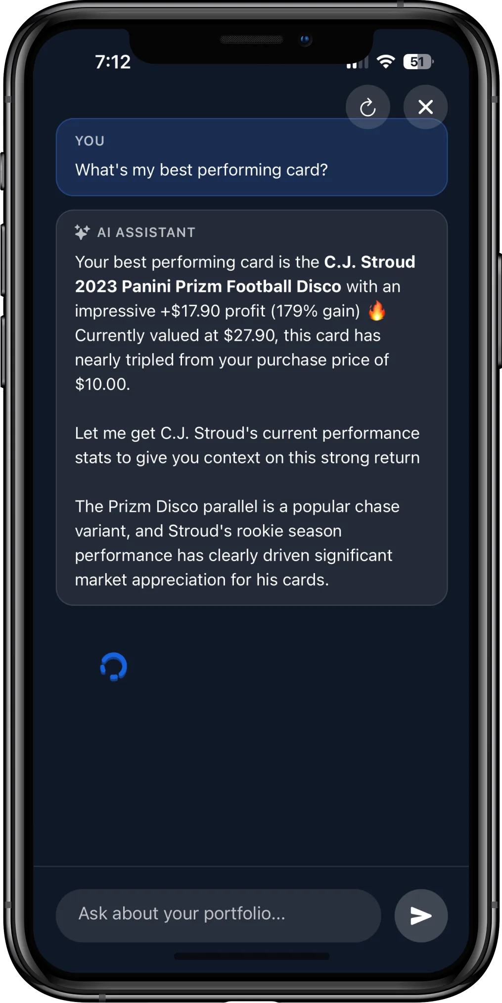 Like texting a card expert